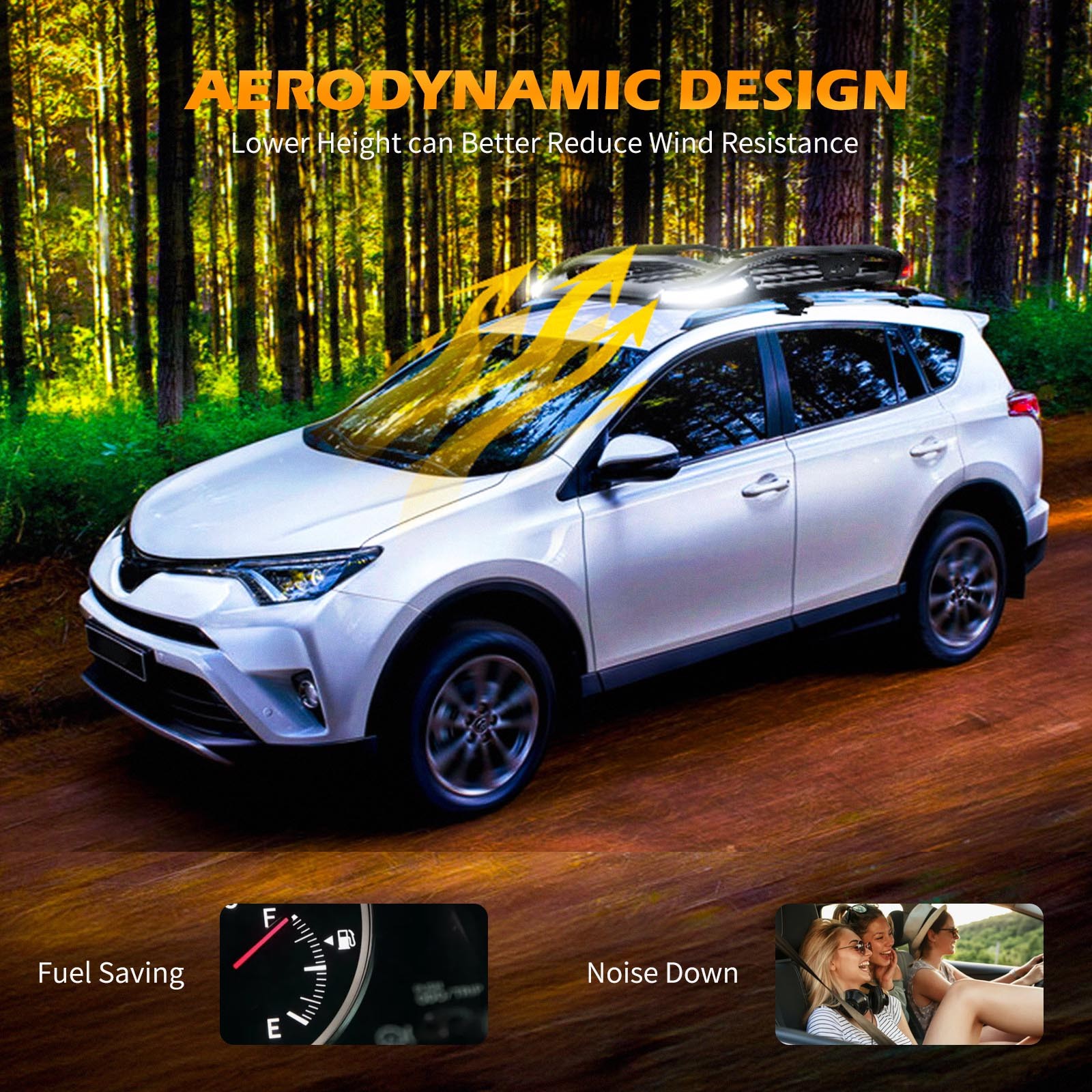 50"x38" Roof Rack Cargo Carrier Basket Crossbar w/ LED Light For Mercury Mariner