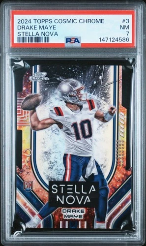 2024 TOPPS COSMIC CHROME STELLA NOVA #3 DRAKE MAYE ROOKIE RC PSA 7