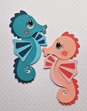 Little Seahorse Set. Scrapbook, Card Making Paper Piecing