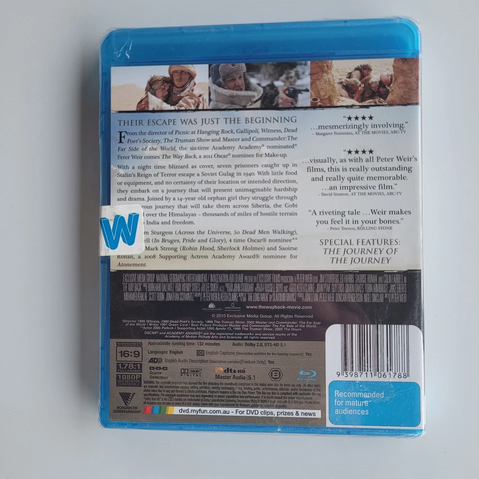 The Way Back - Brand New Sealed Region B Blu-Ray - Colin Farrell - Ed Harris - image 2 of 4