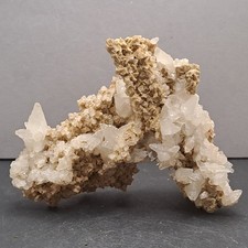 Complex Step Dolomite with Calcite, 9x9cm, Trepca #154