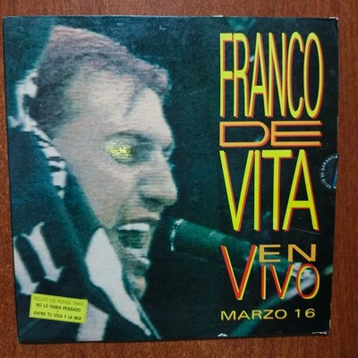 Franco De Vita  En Vivo Marzo 16 [1992] Vinyl 2xLP Pop Rock Ballad Sonografica