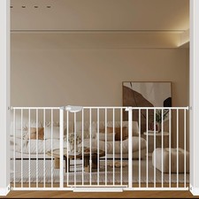 Triple Lock Baby Gate Extra Wide 62.59-67.32 Inch Pressure Mounted