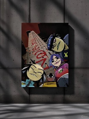 Damon Albarn Gorillaz Poster Reprint Retro Blur Portrait Wall Art Decor