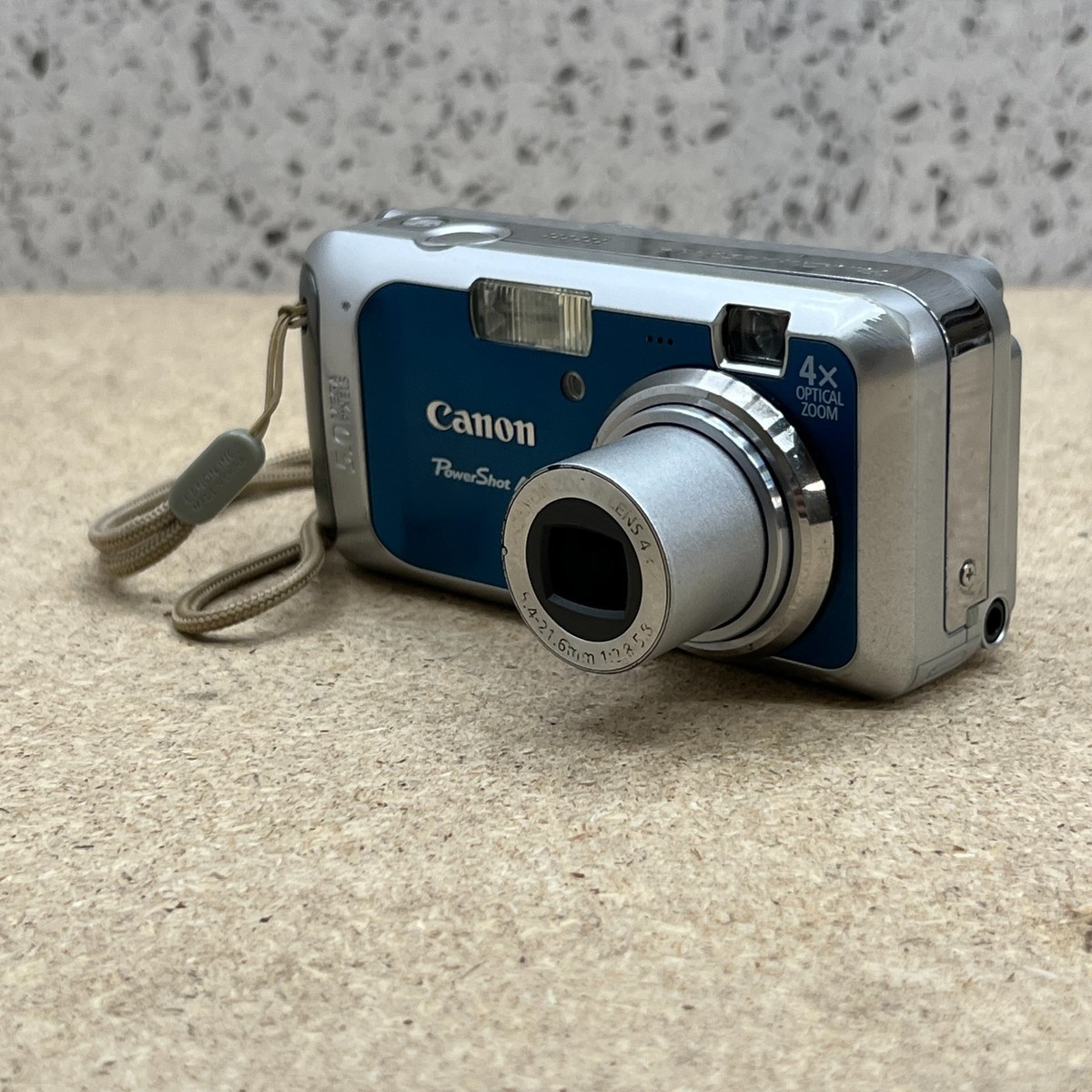 Canon PowerShot A460 5.0MP Digital Camera Blue +1GB SD *Working
