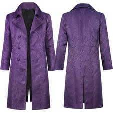 Character Role Long Style Coat Lapel Uniform Halloween Costume Jacket Cosplay