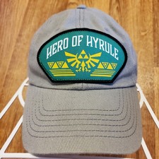 Legend of Zelda Hat Cap Adult Strapback Gray Hero of Hyrule Link Nintendo