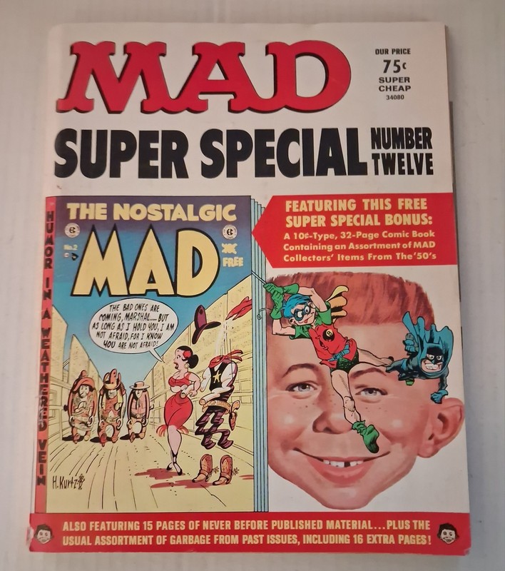 MAD Magazine Super Special 1973 No. 12 Nostalgic MAD Bonus Comic FN 6.0