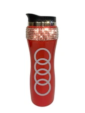 Audi Quattro S Line Red Engraved Crystal Mug 18 Oz Cup Water Bottle Frame