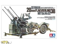 Tamiya 35091 Flakvierling 38 2Cm Mit Sd.Anh. 52 - 1:35