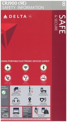 Safety Card / Delta Connection opby Endeavor / CRJ900 / 2021 [(9E) 753 Jul 2021]