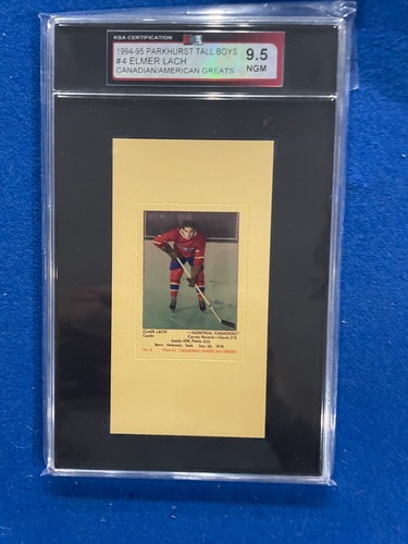 1994-95 PARKHURST TALL BOYS CANADIAN AMERICAN GREATS ELMER LACH KSA 9.5