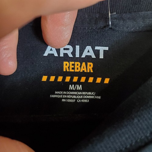 ARIAT Rebar Long Sleeve Shirt Mens M Medium Strong Union City Graphic NEW NWT - Picture 8 of 12