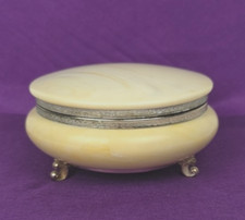 Vtg Shiseido Whole Body Dusting Powder Fantasy Pot Footed Jar Case , NO PUFF