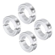 4pack Double Split Shaft Collar 1" Bore Aluminum Clamping Collar 1-3/4" OD