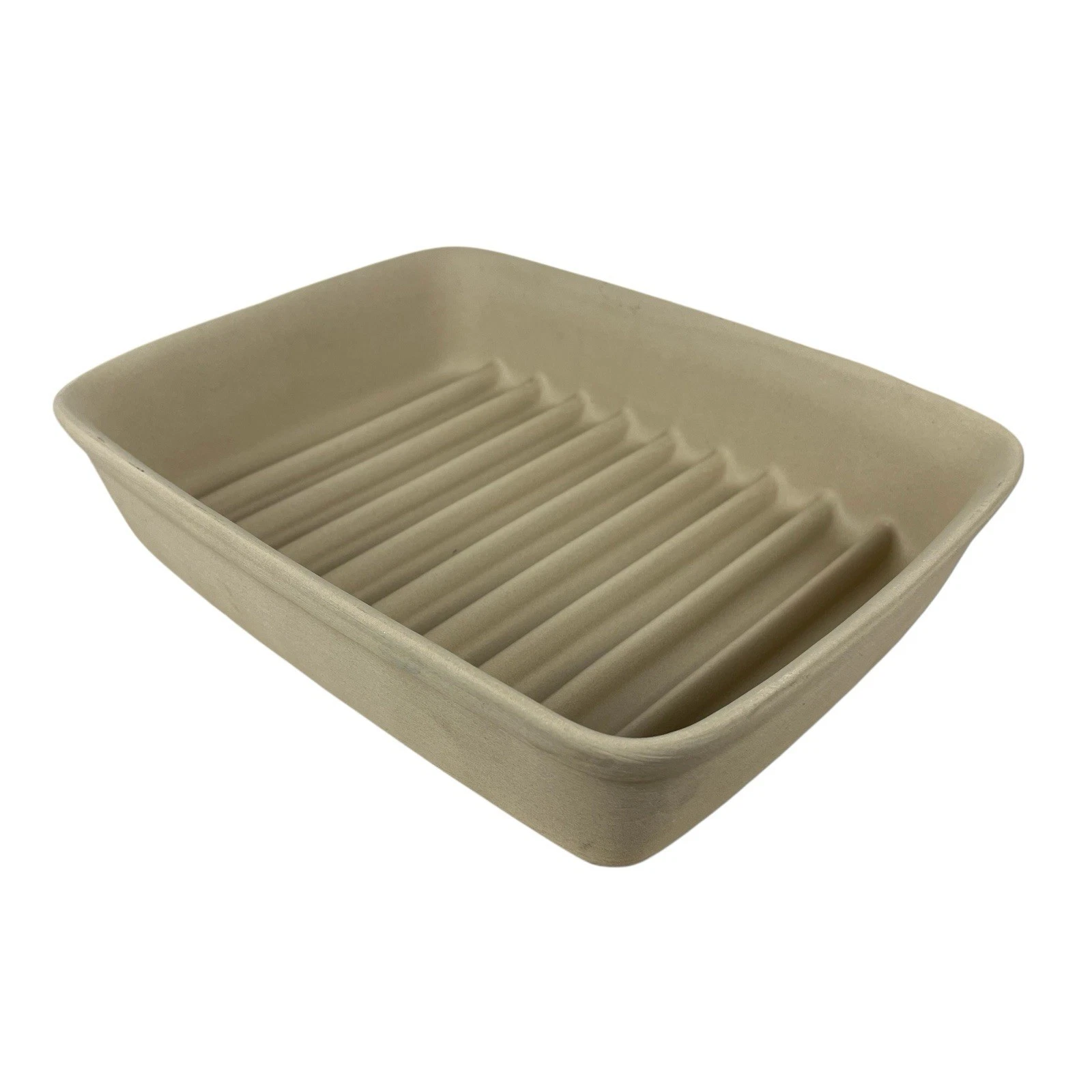 Pampered Chef Small Ridged Baker 1342 Baking Roasting Bacon Chicken Retired