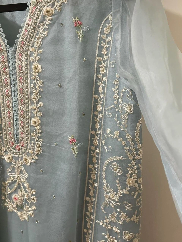 Juego de 2 piezas agha noor azul claro talla pequeña Foto 2 de 4