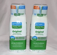2 Smart Mouthwash Original Activated Dual Solution Breath Rinse Fresh Mint