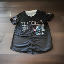 Disneyland Stitch Spirit Jersey Shirt Size Youth Sz 10 Oakland/Las Vegas Raider