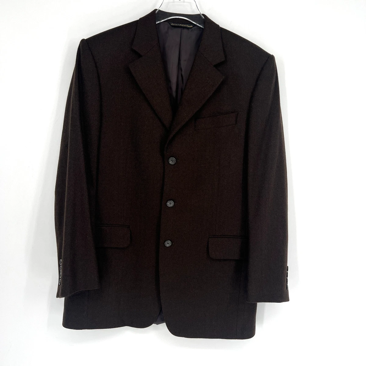 Blazer Barneys New York ANDRE Bleu Marine Rayé - Taille 6/40 - Laine