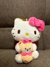 Sanrio Hello Kitty Tiny Chum Plush Big Soft Mascot Keychain Rare New