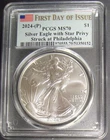 2024 (P) American Silver Eagle with Star Privy PCGS MS70 First Day of Issue