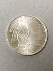 One Half Troy Ounce .999 Pure Fine Silver American Buffalo/Indian Highland Mint