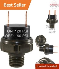 Air Pressure Switch Tank Mount 1/4" NPT 120-150 PSI On-Off for Air Horns