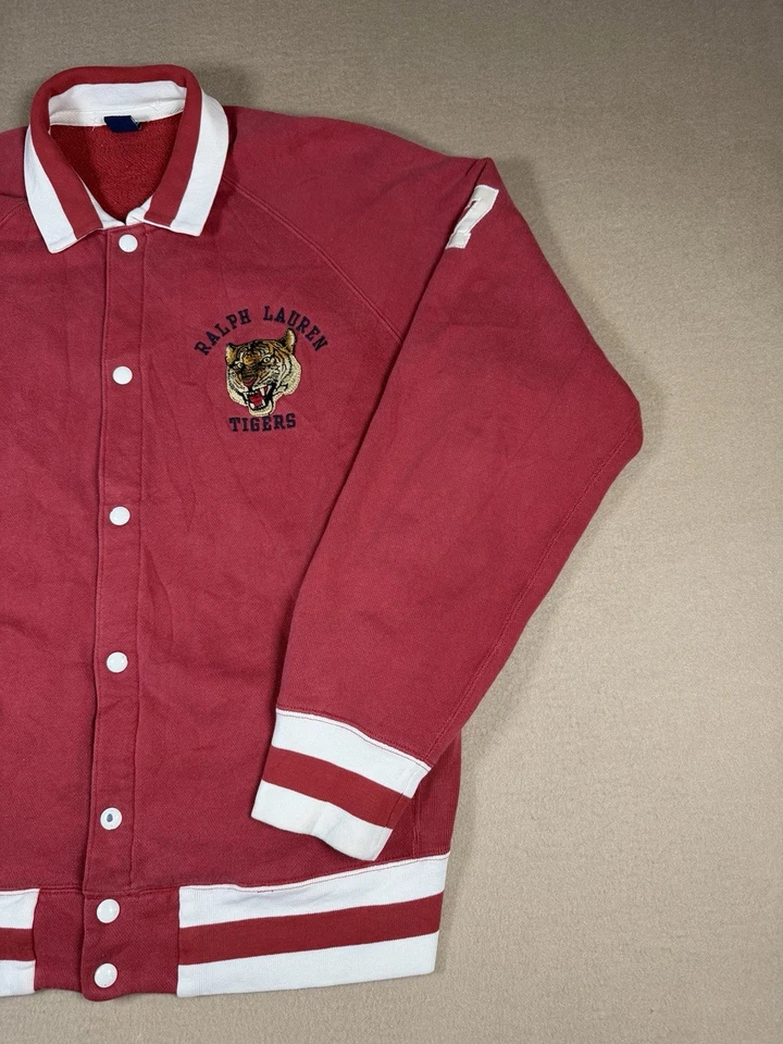 Винтажная спортивная куртка Ralph Lauren Polo Sport Tigers с вышивкой университетская большая - Изображение 4 из 4