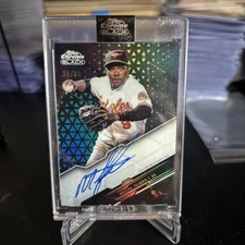 2020 Topps Chrome Black Autographs #CBA-TEJ Miguel Tejada 36/99 Refractor