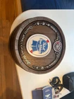 Vintage Pabst Blue Ribbon Beer Barrel End Keg PBR 16" Hanging Wall Sign Bar 2