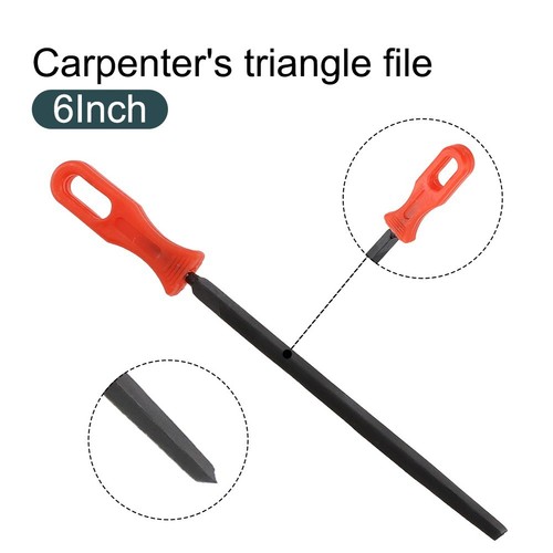Saw Accessories 9Inch Polishing Of Wood Total Length 230mm Triangle 1pc - Picture 7 of 12