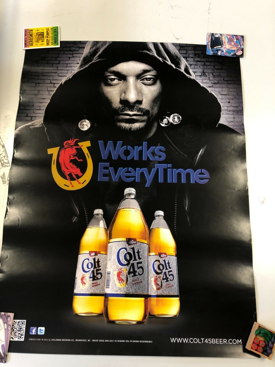 Vintage Poster Snoop Dogg Colt 45 Promo Rolled Hip Hop 40 Oz
