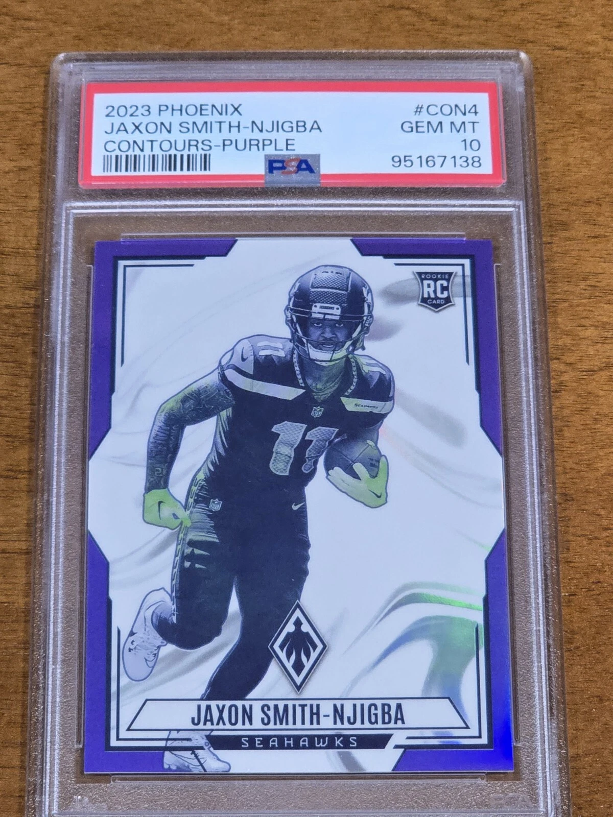 Jaxon Smith-Njigba Panini Phoenix Contours #CON4 Purple