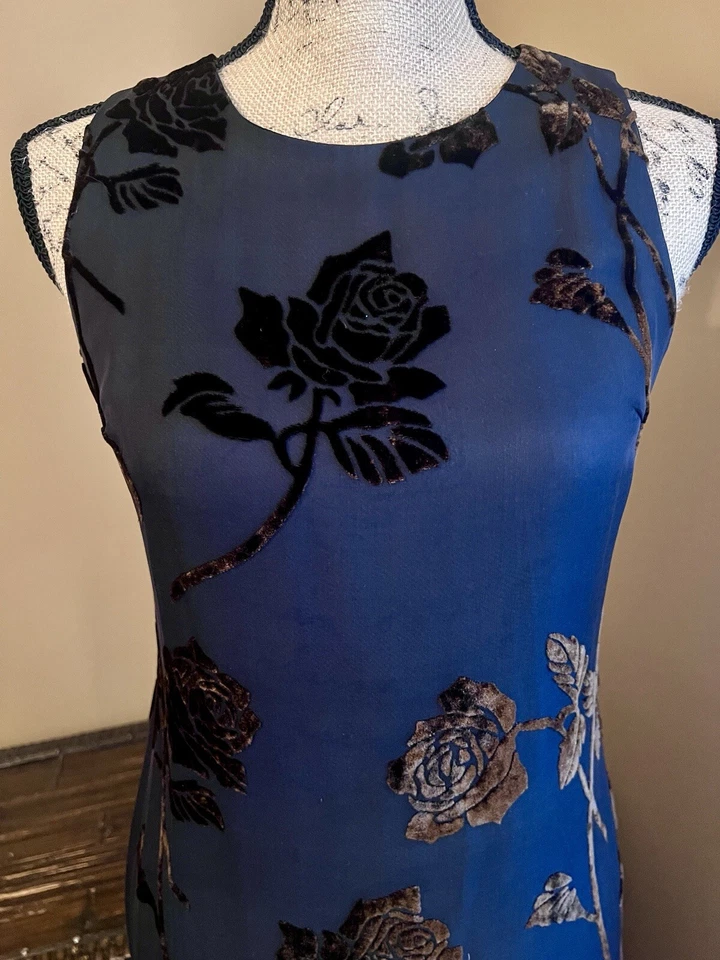 Vestido de noche largo para mujer Tessuto talla 2 Foto 3 de 4