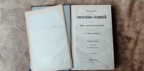1883 Gaspey Englische Conversat-Grammatik zum Schul- und Privatunterricht First - Picture 6 of 16