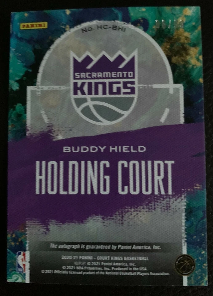 2020-21 Panini Court Kings Buddy HIELD Auto 06/99 - Image 2 of 4