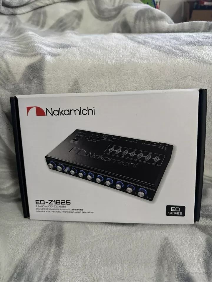 NEW Nakamichi EQ-Z8125 Car Audio 7-band Graphic Equalizer With 3.5