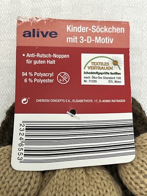 Alive Kinder-Sockchen Mit 3-DMotiv Childrens Winter Monkey Mittens