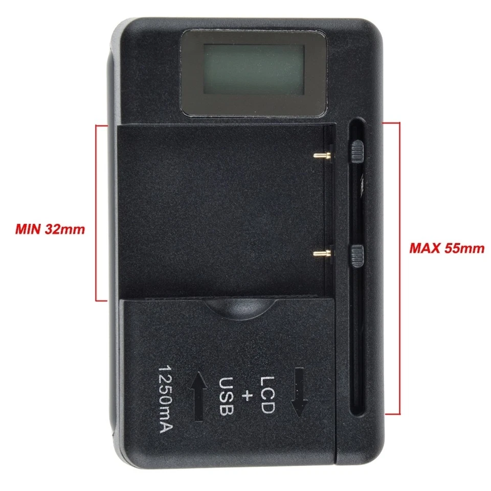 Зарядное устройство для аккумулятора с жидкокристаллическим дисплеем для LG LGIP-431A UX220 CB360 CE110 VX5400 YIBOYUAN AC-04 - Изображение 4 из 4