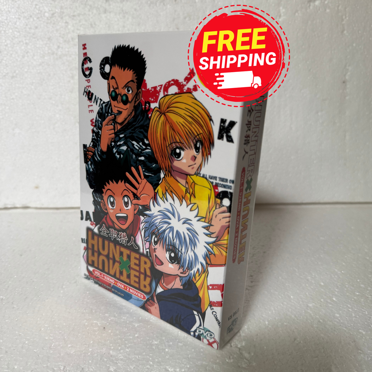 Hunter x Hunter 1999 Complete 92 Eps+OVA & 2 Movies Box English