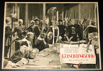 fotobusta film TOWER OF LONDON Boris Karloff Basil Rathbone Vincent Price GM