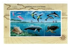 St. Vincent 1998 - Endangered Species, Ocean - Sheet of 6 Stamps Scott #2548 MNH