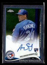 2014 Topps Chrome Aaron Sanchez Rookie Autograph Auto Blue Jays FX1607