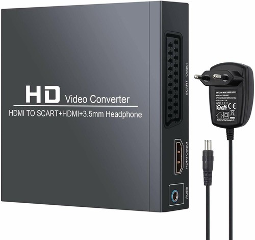 ESYNiC Convertitore HDMI a Scart + HDMI e 3.5mm Jack per Cuffie con | eBay