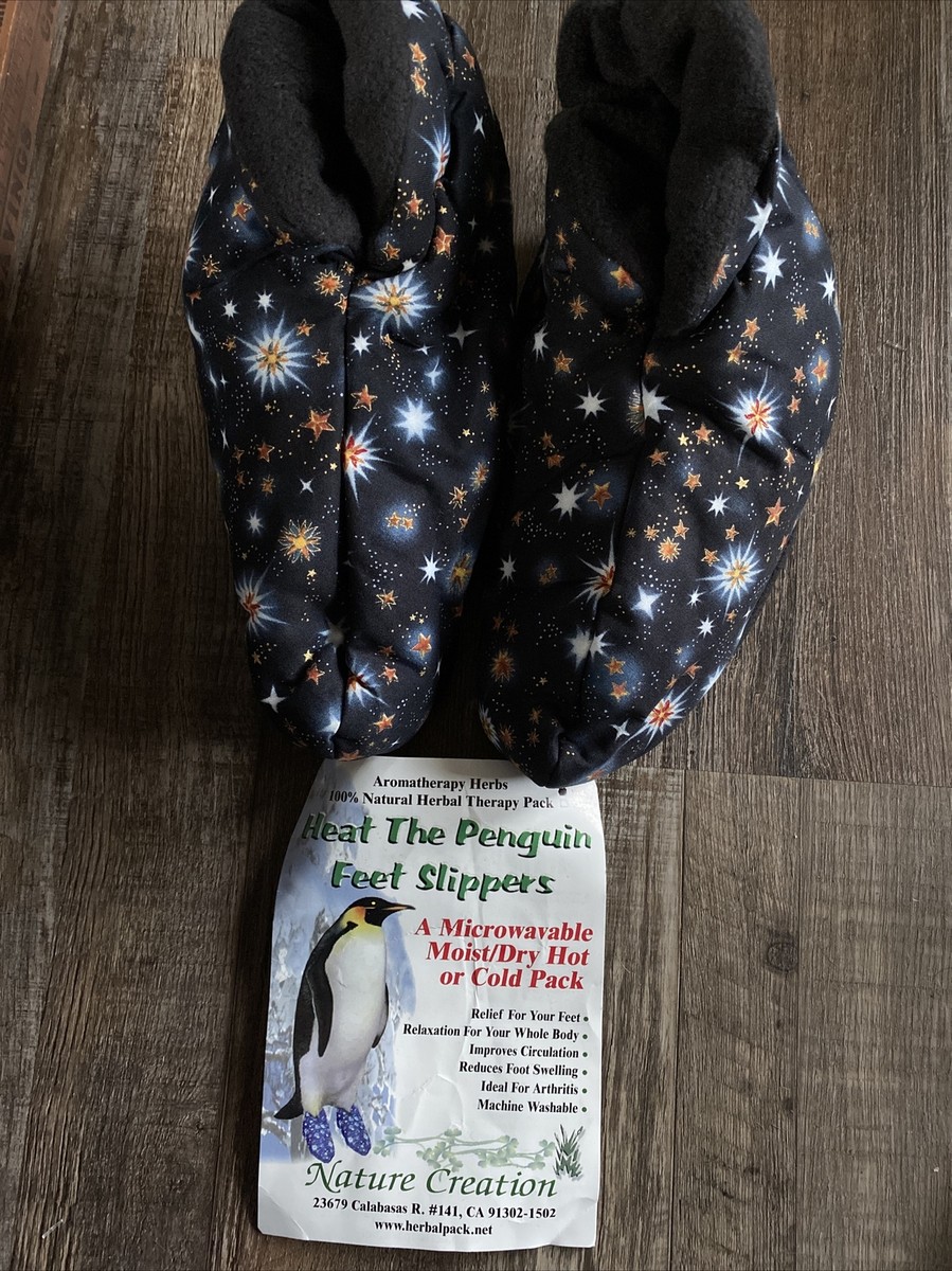 Penguin Feet Heat Slippers Microwavable Moist/Dry Hot Cold