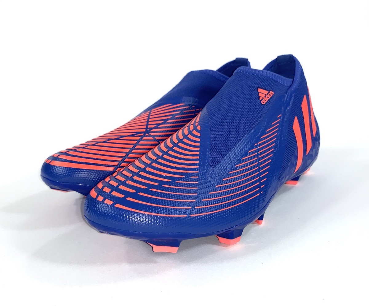 adidas Predator Edge.3 FG Laceless Soccer Cleats Blue Orange