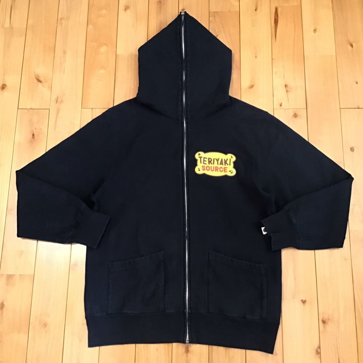 BAPE Teriyaki Alien Full Zip Hoodie Dark Navy A Bathing Ape Size M