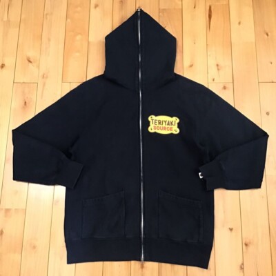 BAPE Teriyaki Alien Full Zip Hoodie Dark Navy A Bathing Ape Size M