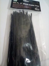NEW 11 In. Black Cable Ties 100 Pk. FREE SHIPPING